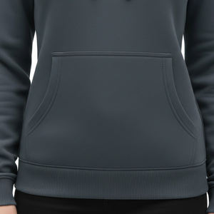 Blank Charcoal <b>Grey</b> Hoodie for Printing Premium Quality Fleece Pullover Women Urban Streetwear Hoodie High GSM Cotton <b>Sweatshirt</b> - Product Image 6