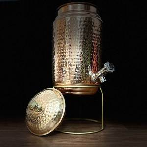 ตู้ทำน้ำทองแดงทำมือแบบพรีเมี่ยมสำหรับดื่มเครื่องทำทองแดงบริสุทธิ์อินเดีย - Product Image 2
