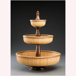 Pièce maîtresse de table en raphia tissé à la main bohème cool 2025 best-seller accent de maison en rotin et jonc de mer pour un décor naturel et chic - Product Image 3