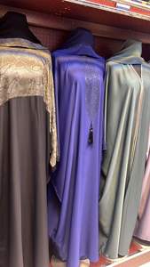 2024 Dubaï élégant vêtements islamiques beau noir travail à la main caftan traditionnel musulman Abaya pour les femmes - Product Image 2