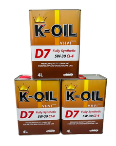 น้ำมันหล่อลื่น K-OIL D7 สำหรับเครื่องยนต์ดีเซล 5W30/10W40 API CI-4 คุณภาพดี ยี่ห้อ OEM สำหรับรถยนต์นั่งส่วนบุคคลที่ใช้ดีเซล - Product Image 1