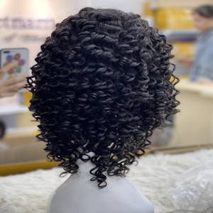 Perruque Lace Closure 13x4, Densité 200, Cheveux Humains Vietnamiens Remy Ondulés Profonds, Qualité Supérieure, Sans Produits Chimiques, Extensions de Cheveux Fabriquées à la Machine - Product Image 5