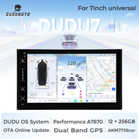DUDU7 Autoradio Android 7870 1024*600 8 cœurs avec écran tactile, DSP, USB, compatible CarPlay, Bluetooth, WIFI, universel 7 pouces