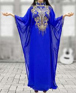 <b>Women</b> Casual Plus Size Beaded Polyester Abaya <b>Kaftans</b> White Wholesales Muslim - Product Image 4