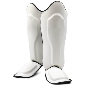 Nouvelles protections professionnelles en cuir pour tibias, protège-jambes épaissis, genouillères et protections de voûte plantaire pour Karaté, Taekwondo, Muay Thai, Kickboxing - Product Image 4