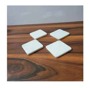 Ensemble de sous-verres en marbre de qualité supérieure Design attrayant Vaisselle Décor Tapis et tampons Sous-verre à thé en gros Artisanat naturel - Product Image 3