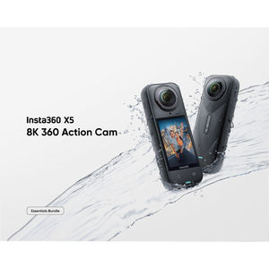 Instas <b>360</b> X5 <b>360</b> Action <b>Camera</b> Essentials Bundle 5.7K Capture Waterproof Design Complete Accessory Kit 3-Year Warranty - Product Image 3