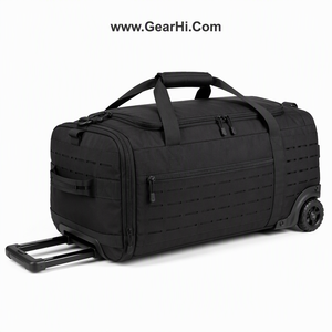 Tactical <b>Wheeled</b> Deployment <b>Bag</b>-Heavy Duty Nylon Rolling Gear <b>Bag</b> Water Resistant & Durable for <b>Travel</b> & Outdoor Use - Product Image 1