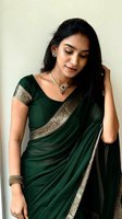 Sari fantaisie de style actrice de série télévisée très demandé, options de vente en gros de designers, pièce de chemisier tendance pour femmes, vêtements de soirée