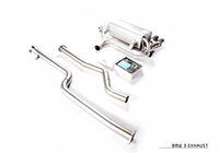 Penjualan Langsung Pabrik untuk bmw Seri 3 320B48 Pipa Knalpot Kustom Stainless Steel 304 Catback Valve Exhaust Tip Muffler es
