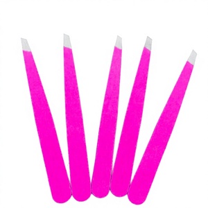 Nuevo Producto en Tendencia RMI, Juego de Pinzas para Cejas de Color Oro Rosa Plasma Mate, 4 Puntas Diferentes - Product Image 1