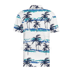 Quick Dry Low Moq Sublimation Polo T Shirt Plus Size Custom Design <b>Men</b> Sublimation Polo T Shirt - Product Image 6