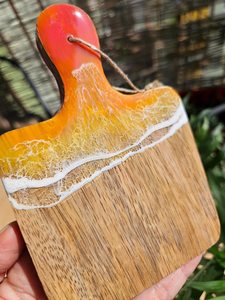 Handmade Wood and Resin Stone <b>Coasters</b> Elegant <b>Drink</b> <b>Coaster</b> Set for Home, Office, Coffee Tables, and Modern Tabletop Decor - Product Image 2