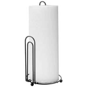 Porte-serviettes enduit de poudre noire au design antique Distributeur de rouleaux de papier de taille personnalisée pour la cuisine, la salle de bain et le bureau - Product Image 3