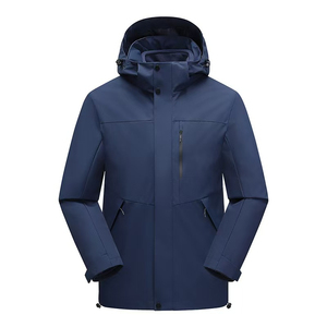 Veste imperméable d'extérieur professionnelle pour hommes, veste d'hiver chauffante respirante matelassée à capuche pour la randonnée, le camping, la pêche - Product Image 1