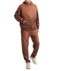 Survêtement en coton fabriqué directement en usine OEM, couleur personnalisée, pour homme, effet délavé, respirant et durable, modèle 2026 - Product Image 2