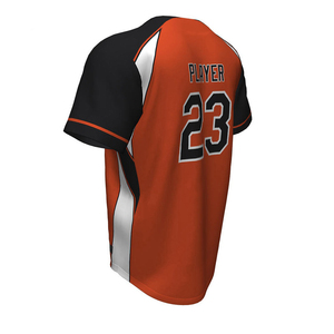 Camiseta de béisbol impresa personalizada con entrega rápida El nuevo conjunto de ropa deportiva de sublimación transpirable incluye camisas lisas - Product Image 3