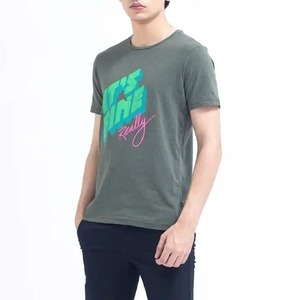 Ropa de calle de manga corta para hombre, camiseta Polo de secado rápido para hombre, camiseta informal con estampado de letras de gran tamaño 100% algodón para hombre, Camiseta holgada estampada - Product Image 3