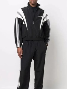 Ensembles de survêtement coupe-vent de jogging avec logo personnalisé de haute qualité Survêtement coupe-vent en nylon surdimensionné pour hommes avec fermeture éclair - Product Image 4