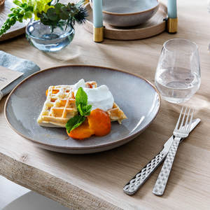 Ensemble de couverts en acier inoxydable à poignée martelée couleur argent plaqué ustensiles de cuisine cadeaux de fête ensemble de couverts de mariage de 4 pièces - Product Image 6