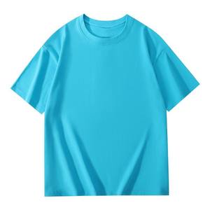 T-shirt unisexe à col rond et manches courtes en coton peigné 200g, écologique, coupe décontractée, prix usine Chine-Bangladesh - Product Image 4
