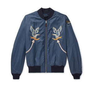 Chaqueta Bomber de Satén Personalizada para Hombre, Invierno, Estilo Urbano, Logotipo Frontal Personalizable, Color Personalizable, Venta al Por Mayor - Product Image 3