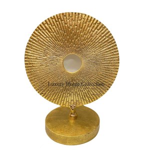Heavy Duty Sculpture Gold Color Designer Tabletop Decoration and Home Hotel and Villa Supplies Other Decor Accent Statue <b>Objects</b> - Product Image 1