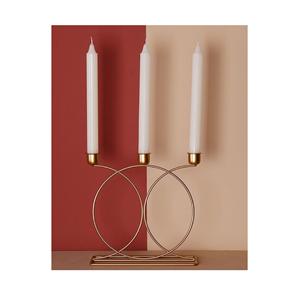 Bougeoir chauffe-plat en métal de taille personnalisée pour la maison bougeoir au design classique en fil forgé avec plaqué or pour la vente en gros - Product Image 1