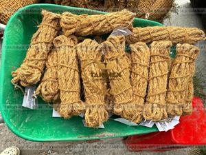100% Natural Brown Coconut Twine Coir Fiber <b>Rope</b> Environmentally Friendly <b>Packaged</b> in Coil - Product Image 4