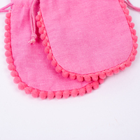 Sac à cordon en velours écologique lavable, pochette cadeau transparente, emballage pour bijoux, 3x4 pouces, logo personnalisé CFJ304 Craftjaipur