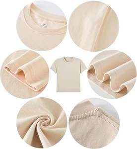 T-shirts à manches courtes pour enfants en coton 100% Family Feeling, respirants et à séchage rapide, style décontracté, motif uni, approvisionnement ODM - Product Image 5