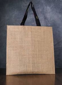 Sac fourre-tout en jute isolé multicolore réutilisable et pliable Logo personnalisé Fabricant indien Shrekha Cadeau de supermarché - Product Image 6