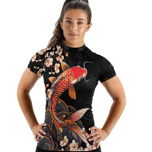 Womens short Sleeve Surf Rashguard Quick Dry Flexible Fit <b>Swim</b> Top Active Training <b>Shirt</b> - Product Image 3
