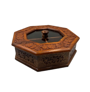 Caja de Madera para Utensilios de Cocina, Estilo Contemporáneo, Contenedor Artesanal para Frutos Secos con Tapa de Clip, Dulces, Papas Fritas, Galletas y Otros Bocadillos Portátiles - Product Image 2