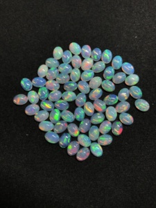 5x7mm naturel feu éthiopien opale ovale Cabochon AAA qualité pierre précieuse blanche IGI certifié traité thermiquement Vivaaz gemmes en gros - Product Image 6