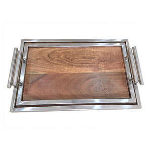 Plateau de service décoratif artisanal pour la décoration de table de fête de mariage pour restaurant et café - Product Image 5