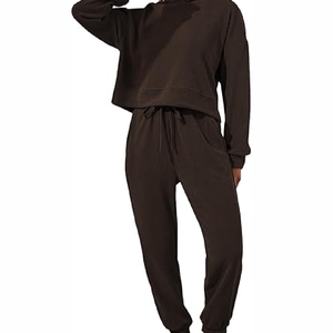 Nuevo 2025 Venta caliente Chándales de mujer con logotipo personalizado Nuevo conjunto de chándal de gimnasios Trajes de chándal casuales para mujer - Product Image 4