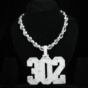 Joyería Hip Hop con Número Personalizado, Diamante Moissanite Multicorte, Joyería con Inicial de Letra para Hombre y Mujer de Phoenix Enterprise - Product Image 2