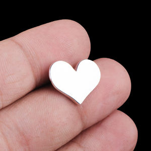Trendy Solid 925 Sterling <b>Silver</b> <b>Heart</b> Shaped <b>Stud</b> <b>Earring</b> Handmade Designer Jewelry for Women's Wedding Gift Direct Wholesaler - Product Image 6
