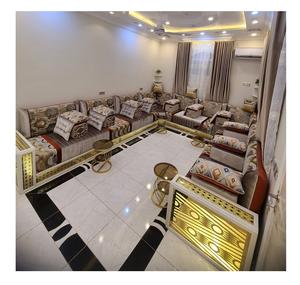 Sofá estilo Majlis árabe, diseño clásico, elegante conjunto para sala de estar, asientos de esquina de lujo, diseño que ahorra espacio - Product Image 1