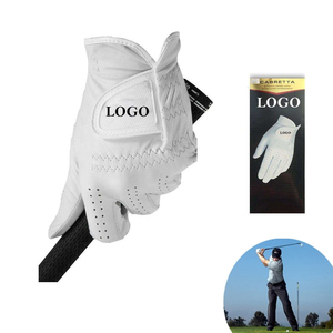 Gants de golf en cuir Cabretta avec logo personnalisé en peau de mouton gants de sport doux et confortables pour hommes avec emballage personnalisé - Product Image 2