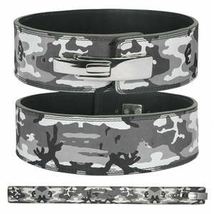 Ceintures en cuir respirantes avec boucle, design camouflage, fabrication sur mesure, équipement de musculation pour hommes, nouveau produit à prix avantageux - Product Image 2