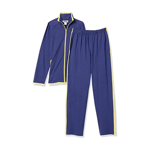 ชุดกีฬาลำลองสำหรับผู้ชาย, ชุดวอร์มใส่ทำงานไซส์พิเศษระบายอากาศได้สำหรับฤดูใบไม้ร่วงพร้อมบล็อคสีสำหรับผู้หญิง - Product Image 2