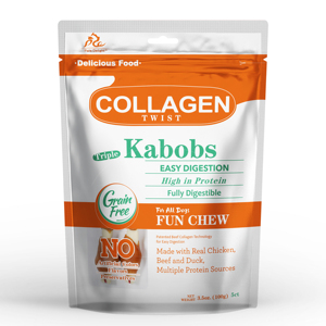 Pal's Delight Triple sabor pato/pollo/carne Kabobs perros Dental alto en proteínas masticables aperitivos 5 "colágeno dientes limpios masticar golosinas - Product Image 1