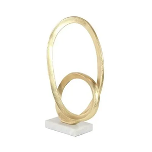 2025 Sculpture abstraite en fonte d'aluminium Sculpture de produit fait main de haute qualité pour dessus de table décorations d'intérieur cadeau de noël - Product Image 4