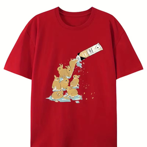 Camiseta de manga corta con cuello redondo de algodón 100% para hombre, talla grande de alta calidad, 260 gramos, peso de tela disponible en diferentes colores - Product Image 1