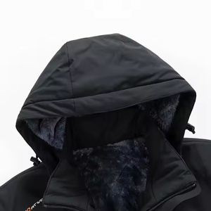 Softshell Performance <b>Jacket</b> For Men <b>With</b> <b>Fleece</b> <b>Lining</b> Water Resistant Outer Shell And Adjustable Cuffs For Outdoor Use - Product Image 3