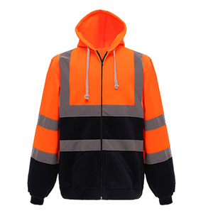 Ropa DE SEGURIDAD reflectante de textura suave de lana transpirable estándar Ropa DE SEGURIDAD Sudadera CON CAPUCHA DE SEGURIDAD reflectante - Product Image 3