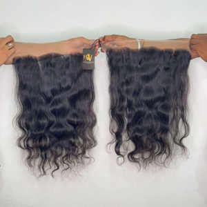 Vague corporelle 5x5 6x6 Vierge Cuticule Alignée Cheveux humains bruts du temple indien Hd Transparent Full Lace Closure Frontal Wigs - Product Image 1