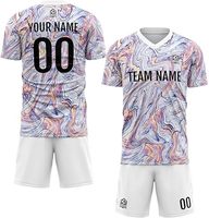 Ensemble d'uniformes de football personnalisables - 100% coton, manches courtes, séchage rapide, unisexe, adulte, toutes saisons